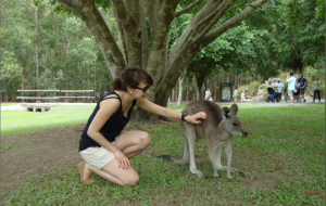 Coralie with Kangarou